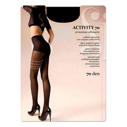 Колготки Sisi Aсtivity 70 Nero 4L (прозрачные поддерживающие колготки, утягивающие шортики)
