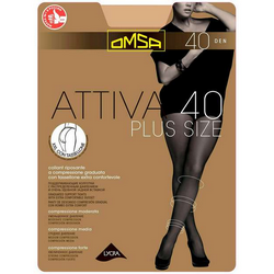 Колготки OMSA 40 Attiva PLUS SIZE Daino 6XXL