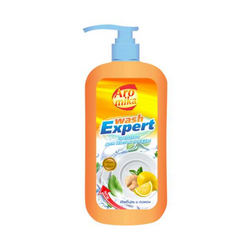 Средство для мытья посуды WASH EXPERT 1100мл Имбирь и Лимон дозатор (Аромика)