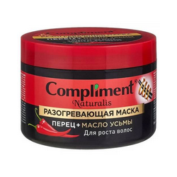 Маска для роста волос Naturalis разогревающая ПЕРЕЦ+МАСЛО УСЬМЫ, 500мл