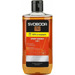 Шампунь-кондиционер-гель для душа 3 в 1 SVOBODA MEN CARE SPORT ENERGY 290мл (Свобода)