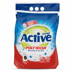Стиральный порошок автомат 1,5кг. Poly Wash Polymer Enzyme 1054 ACTIVE