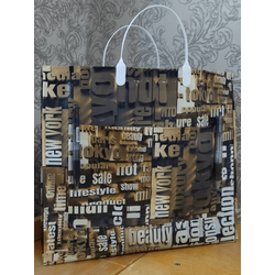 Сумки с пластиковой ручкой карман 34*33 Голден
