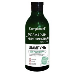 РОЗМАРИН+НИКОТИНОВАЯ КИСЛОТА шампунь для роста волос 400мл Compliment