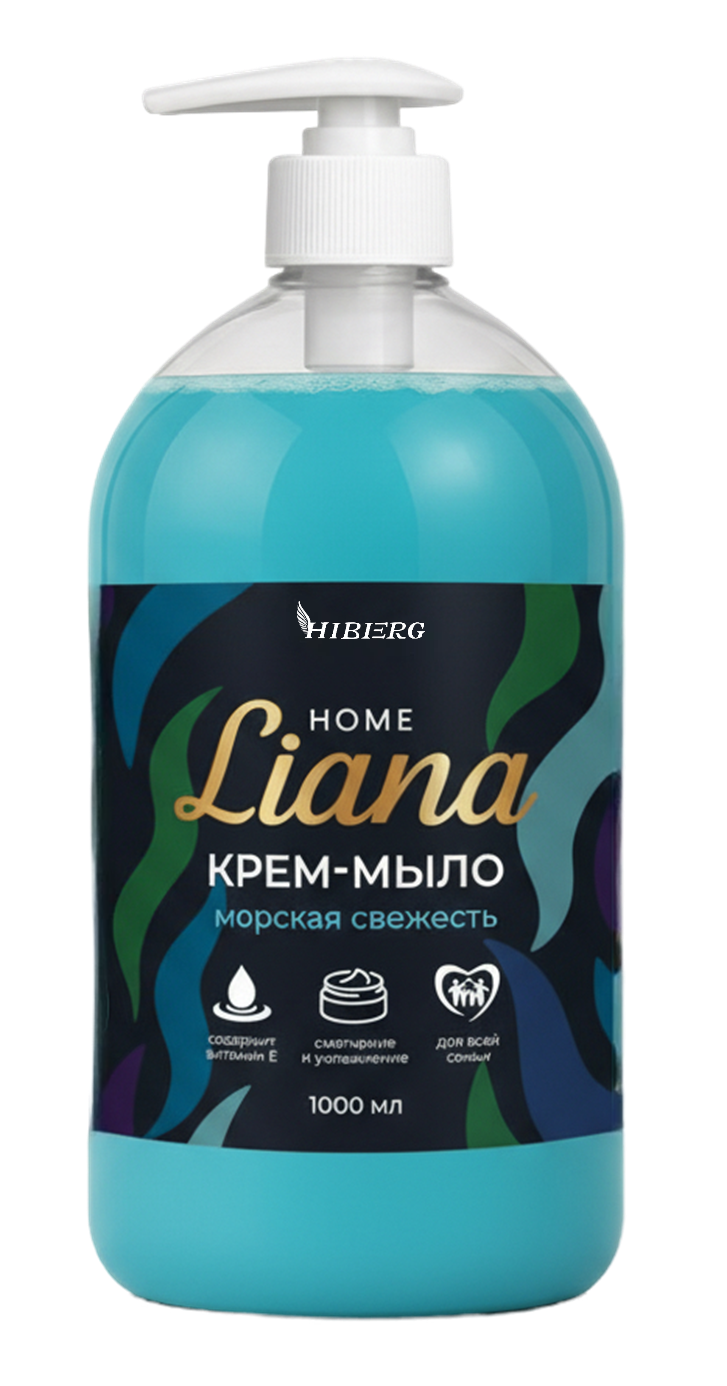 Крем-мыло Home Liana Морская свежесть 1000мл доз.HIBERG